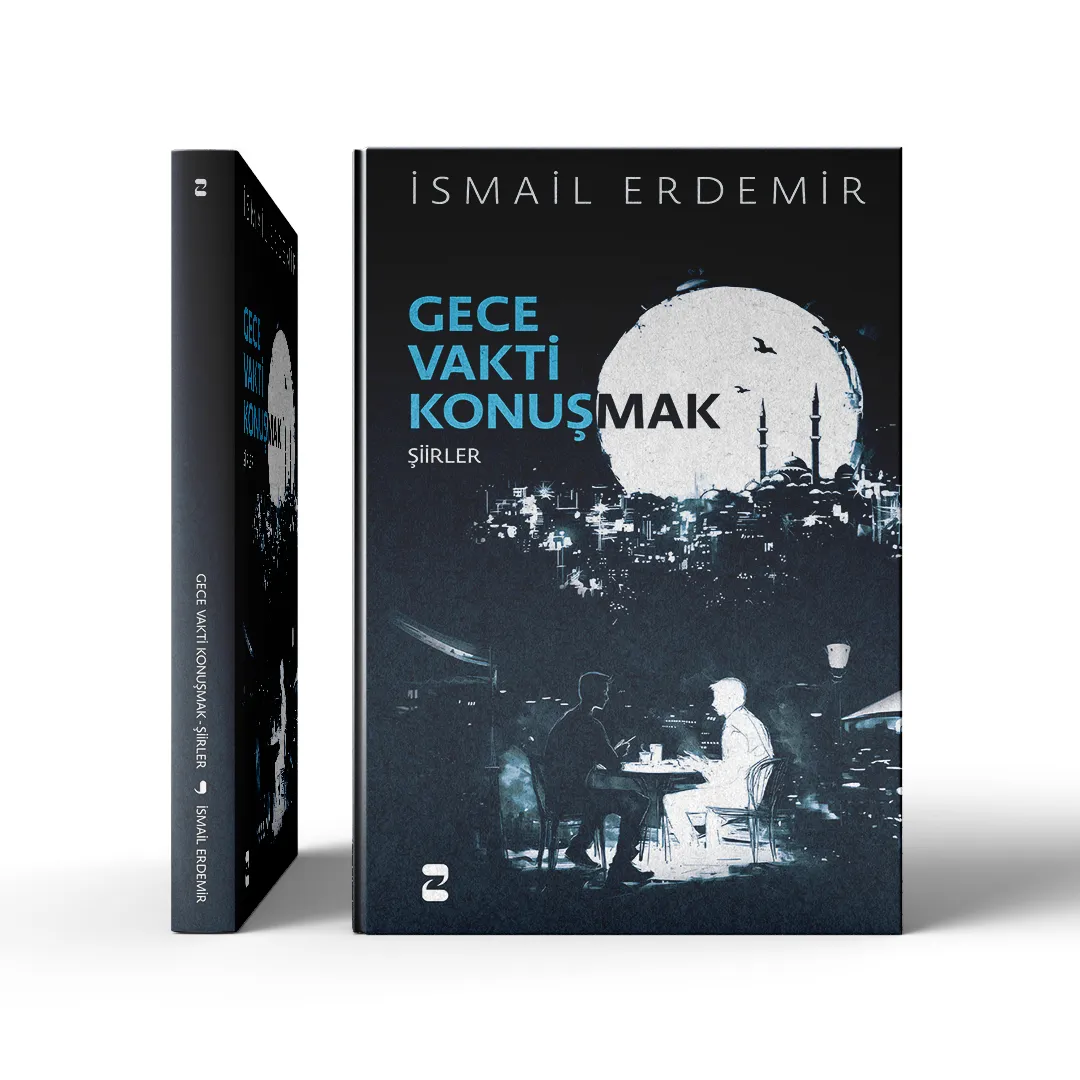 Gece Vakti Konuşmak, ön kapak ve sırt